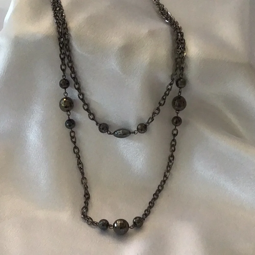 Premier‎ Design Necklace with black chain & black beading. - Picture 3 of 4